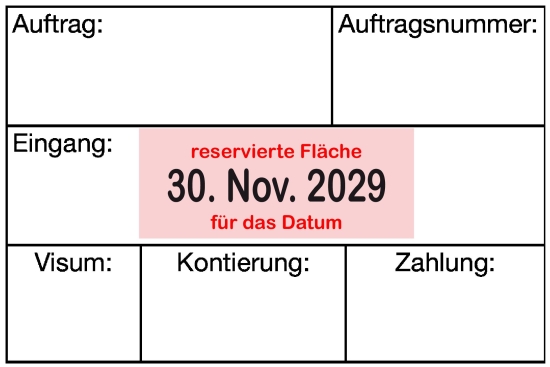 Adresstempels zonder kader