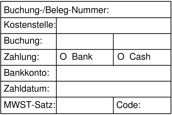Accounttoewijzing stempels
