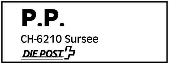 Adresstempels zonder kader