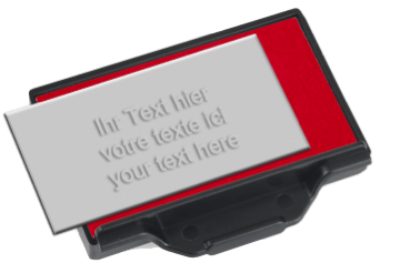 Trodat Professional 5430: Nieuwe tekstplaat